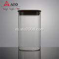 Recipiente de botella de té de vidrio de borosilicato de ATO